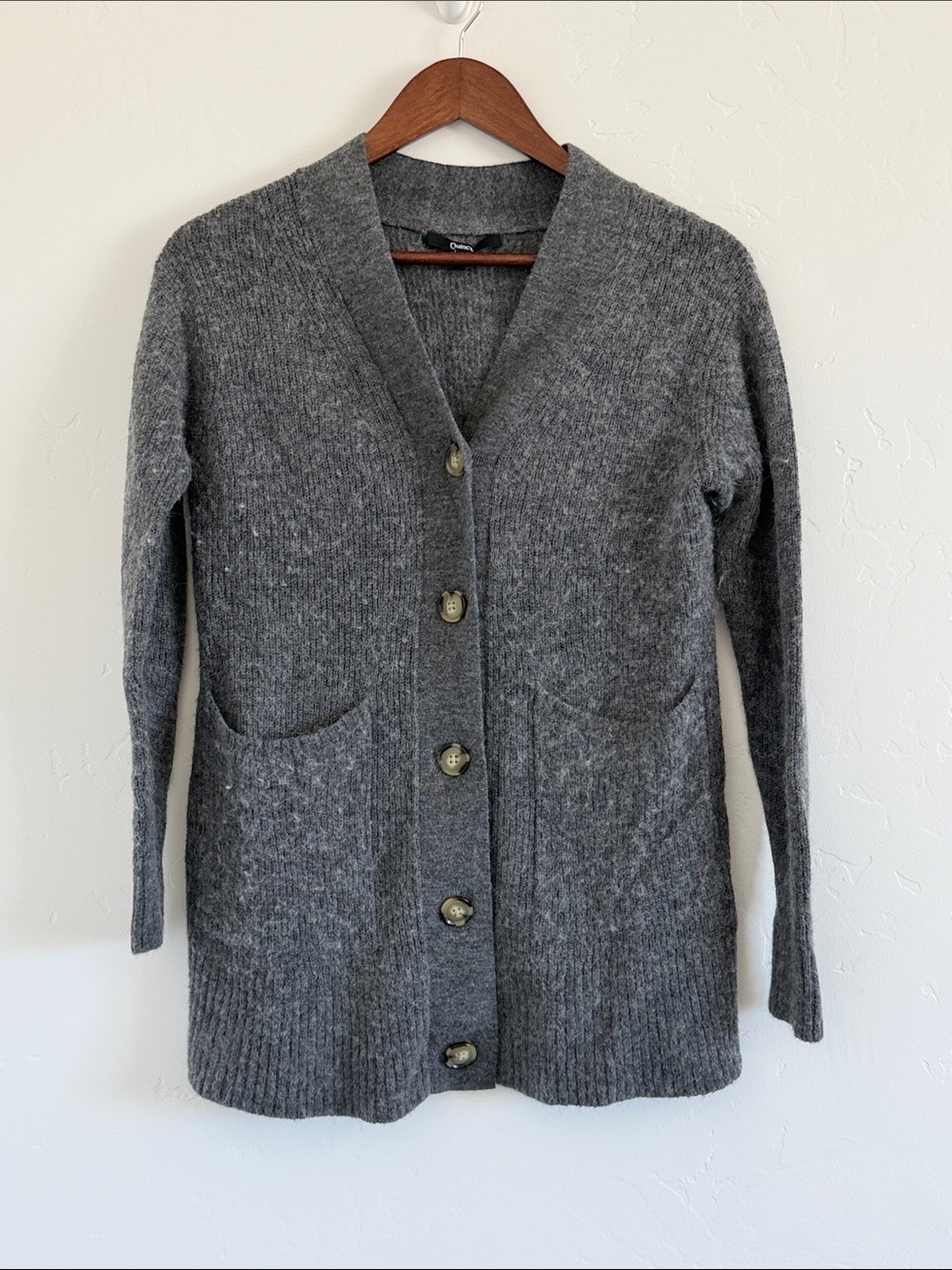 Quince Alpaca Wool Oversized Cardigan Sweater Women’s Small Merino Blend